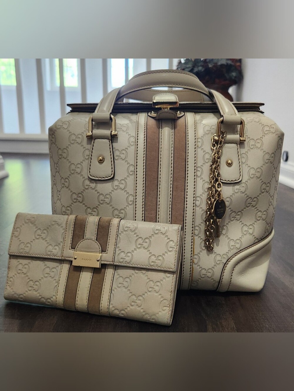 Gucci Bowling Bag With Matching Wallet